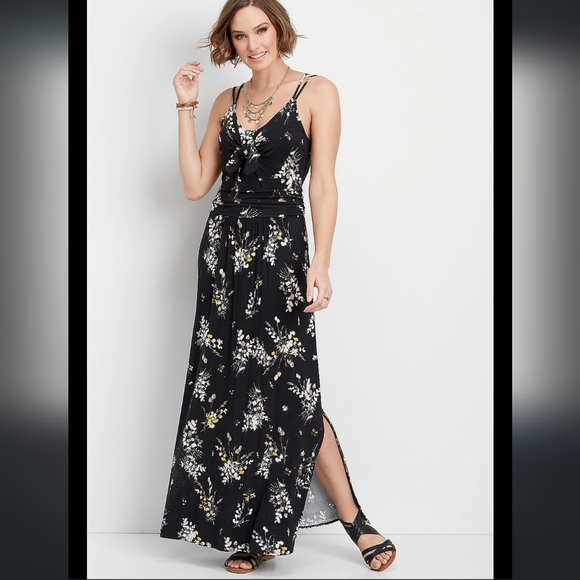 Maurices Dresses & Skirts - Maurices floral tie front maxi dress